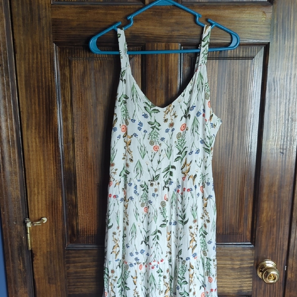 Cynthia Rowley Cream Maxi Sundress Sleeveless Scoop Neck